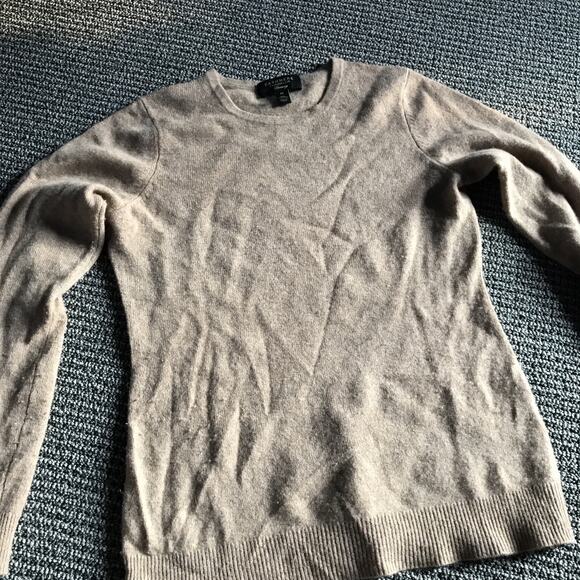 Charter Club Luxury Women Brown Crew Neck Cashmere Long Sleeve Sweater XS - Picture 2 of 5